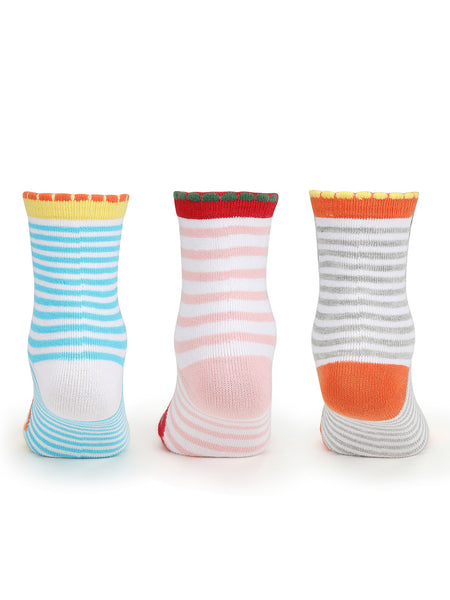 Supersox Fruit Design Ankle Length Compact Combed Cotton Socks for bab