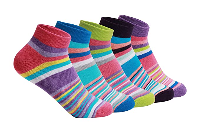 Supersox Socks for Women. Cotton Ankle Ladies Socks with Cute Colorful